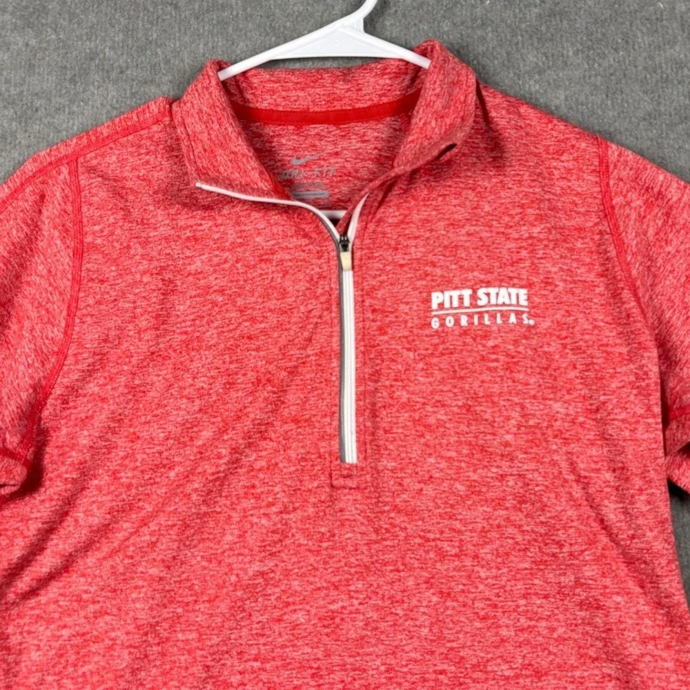 Nike Dri-FIT Pitt State Gorillas Quarter Zip Pullover M Red Heathered